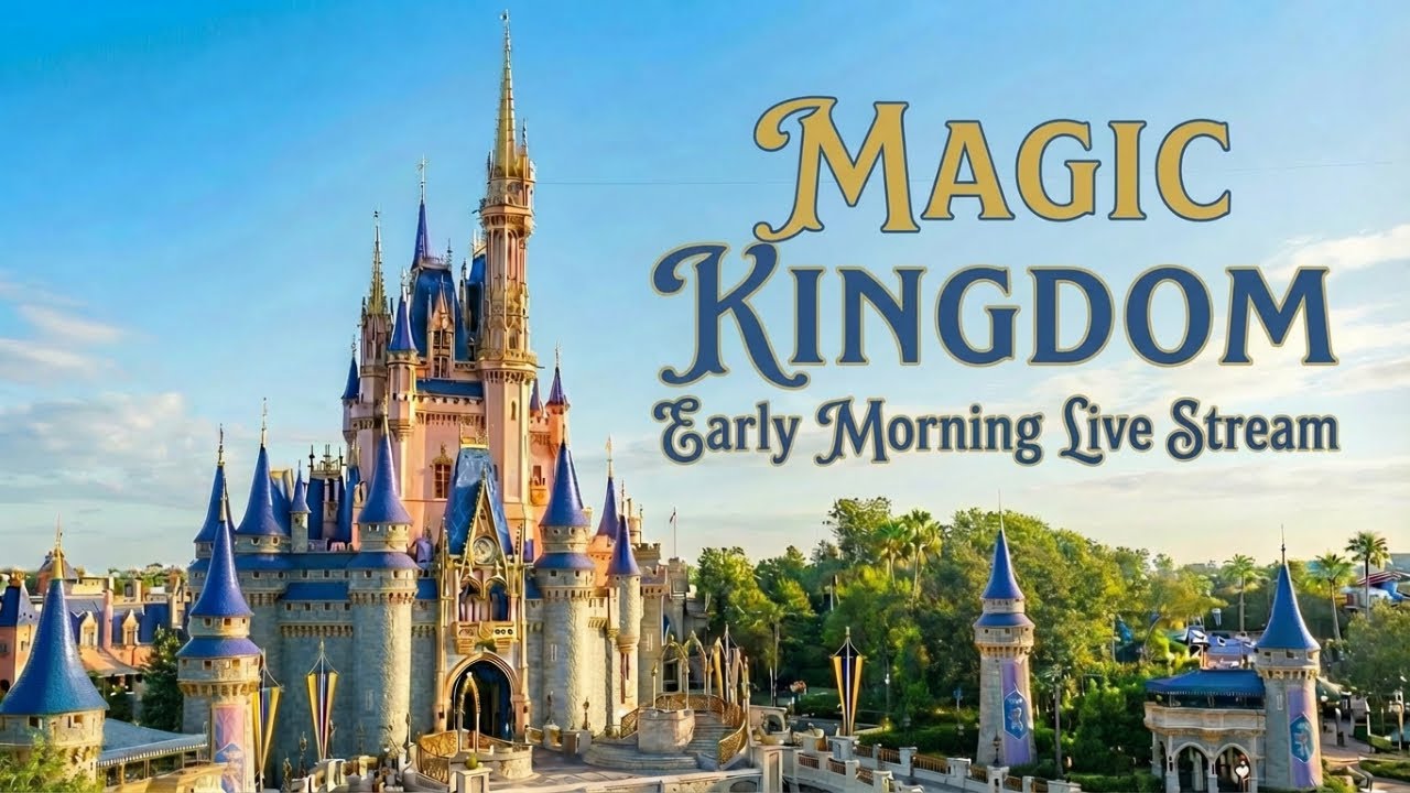 🔴 LIVE: Magic Kingdom: Early Morning Walk in the Park