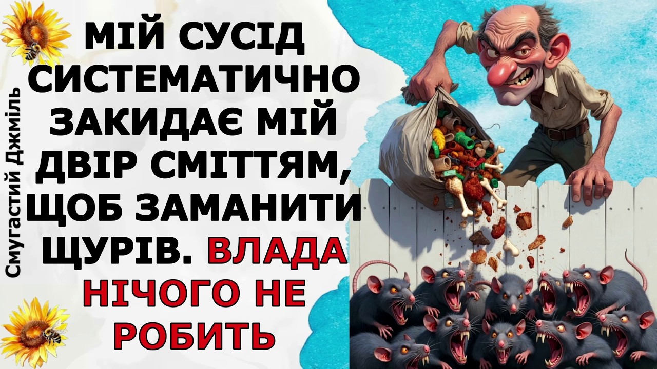 Мій сусід систематично закидає мій двір сміттям, щоб заманити щурів. Влада нічого не робить