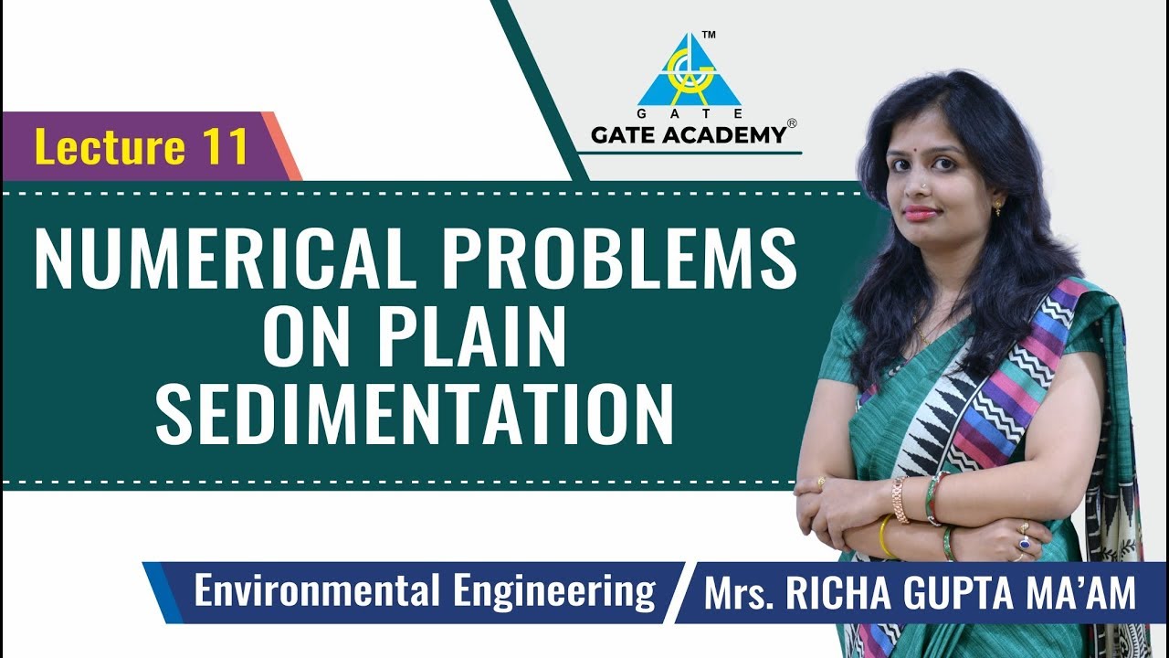 Numerical Problems on Plain Sedimentation | Lecture 11 | Environmental Engineering