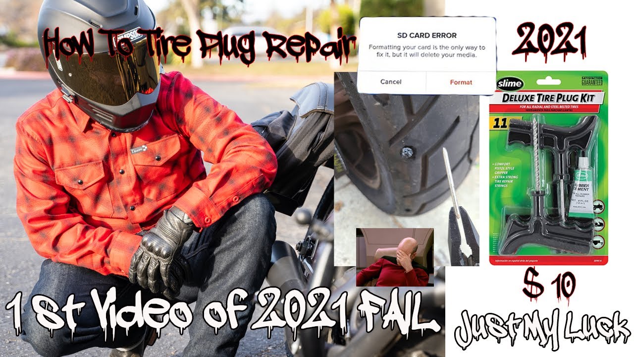 How-To Tire Repair Deluxe Plug Kit Harley-Davidson Low Rider S First Video of 2021
