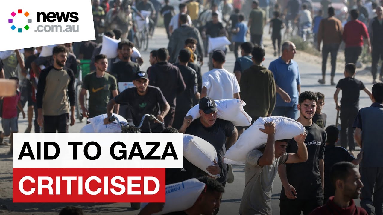 Gaza aid distribution chaos and desperation in US backed system