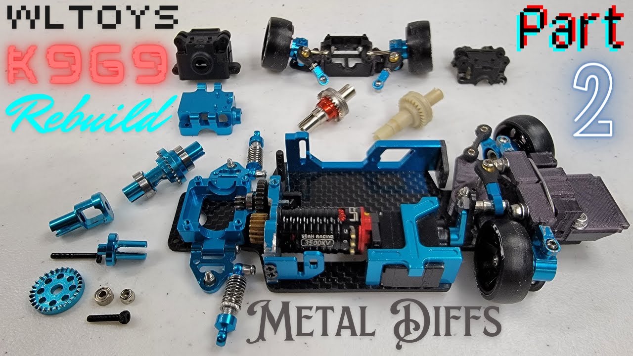 WLToys K969 K989 Upgrades Rebuild Part 2: Metal Differentials, How To Lock, Different Options