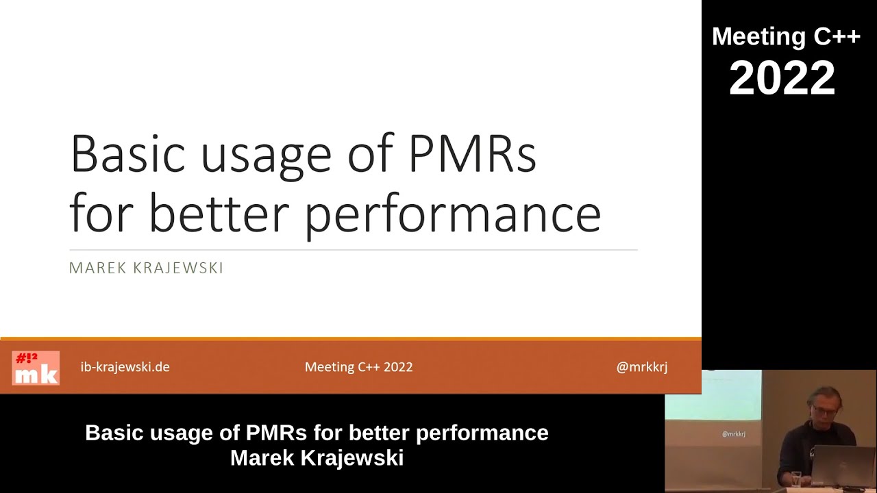 Basic usage of PMRs for better performance - Marek Krajewski - Meeting C++ 2022