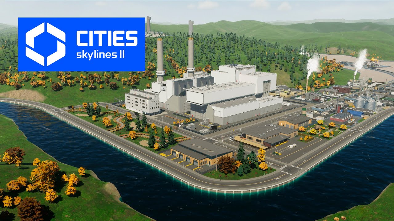 Cities Skylines 2 - Bridges & Ports - Мусоросжигательный завод! #32