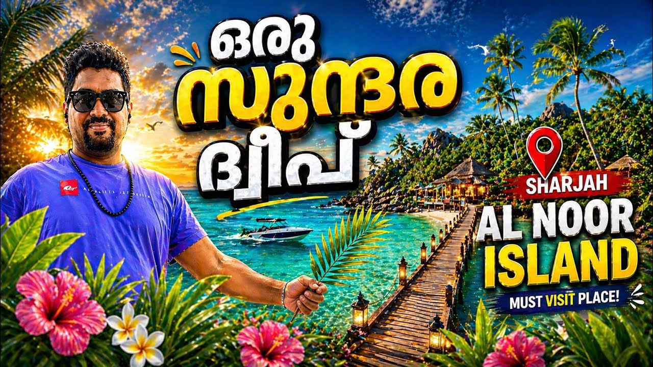Sharjah-യിലെ ഒളിഞ്ഞിരിക്കുന്ന സുന്ദര ദ്വീപ് 🌴 || Al Noor Island Malayalam Vlog