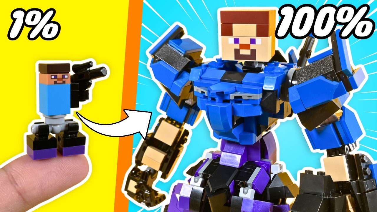 Маленькие и большие постройки из LEGO...