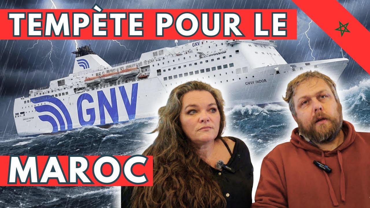 🔴Direction MAROC : TEMPETE en pleine MER 🔴