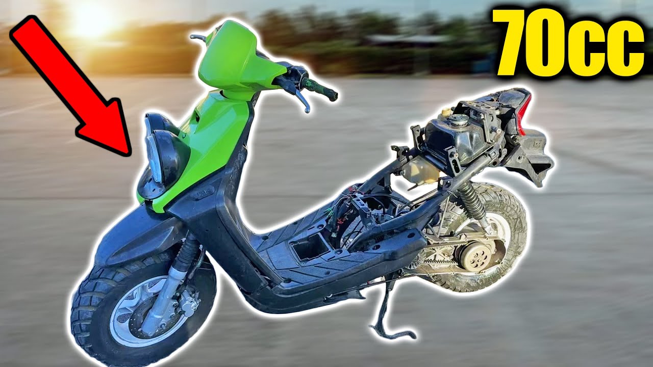 Сборка самого дешевого трюкового самоката | Bugeye Zuma 70cc