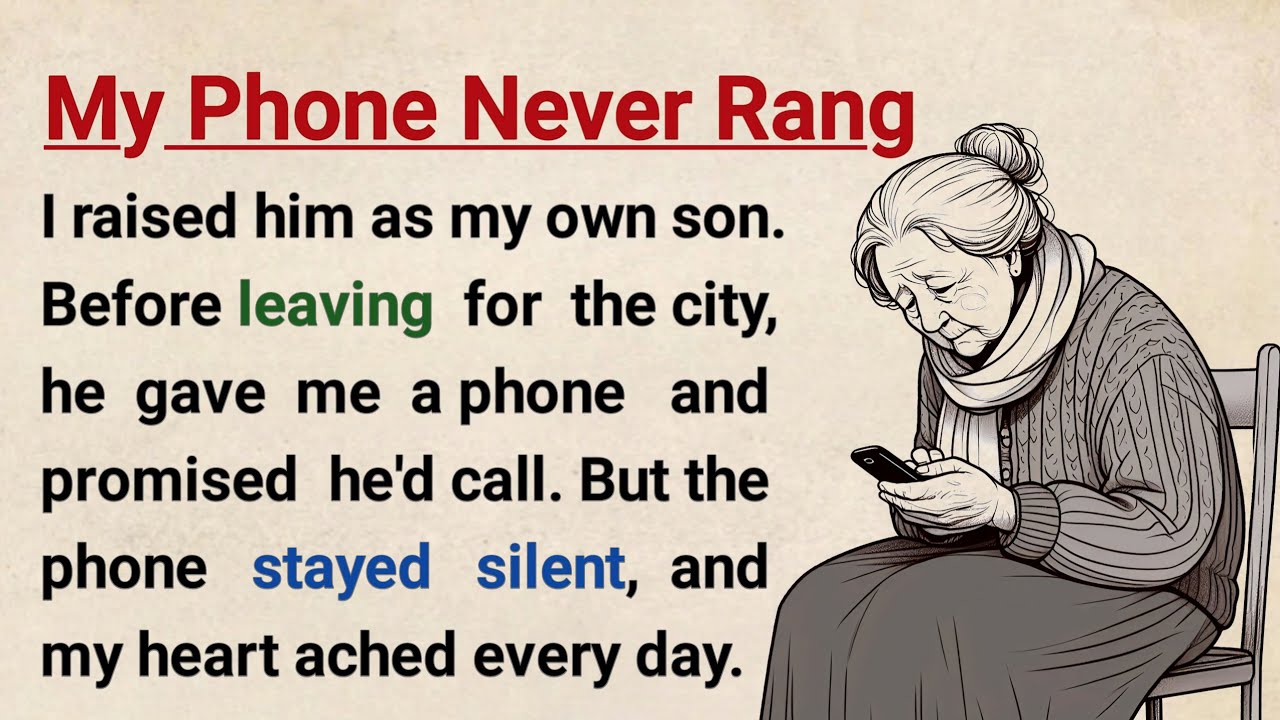 Learn English with Stories ⭐ My Phone Never Rang | Level 3 English Listening & Speaking Practice