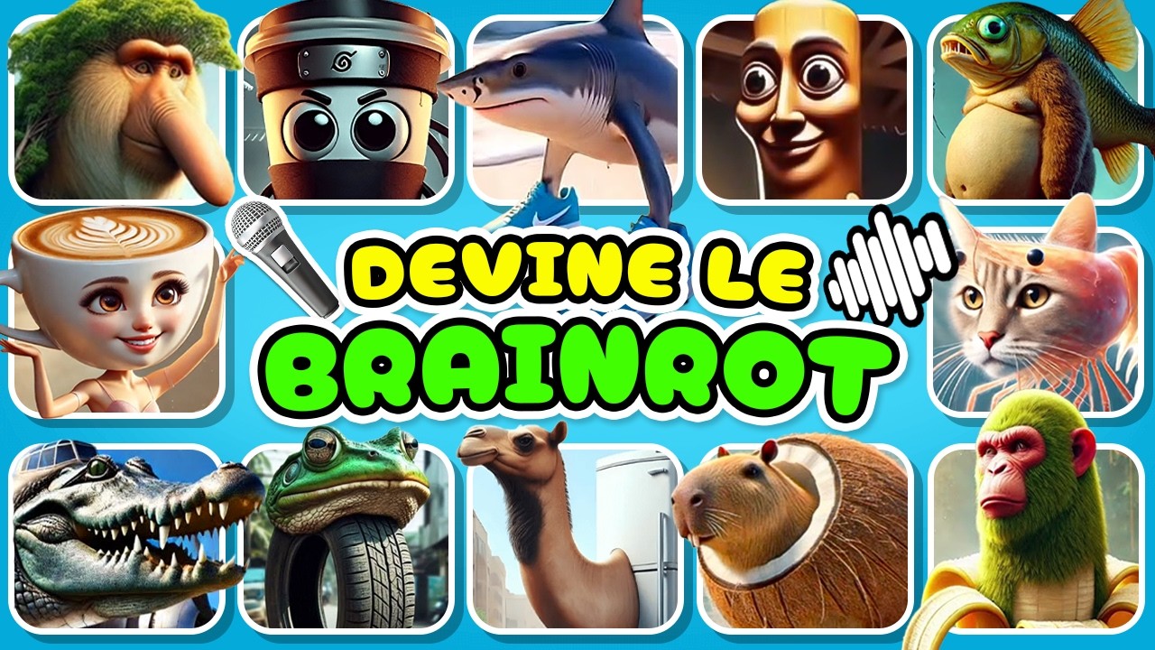 Devine les Animaux BRAINROTS ITALIENS 🤣 Tralalelo Tralala, Tung Tung Sahur, Trippi Troppi