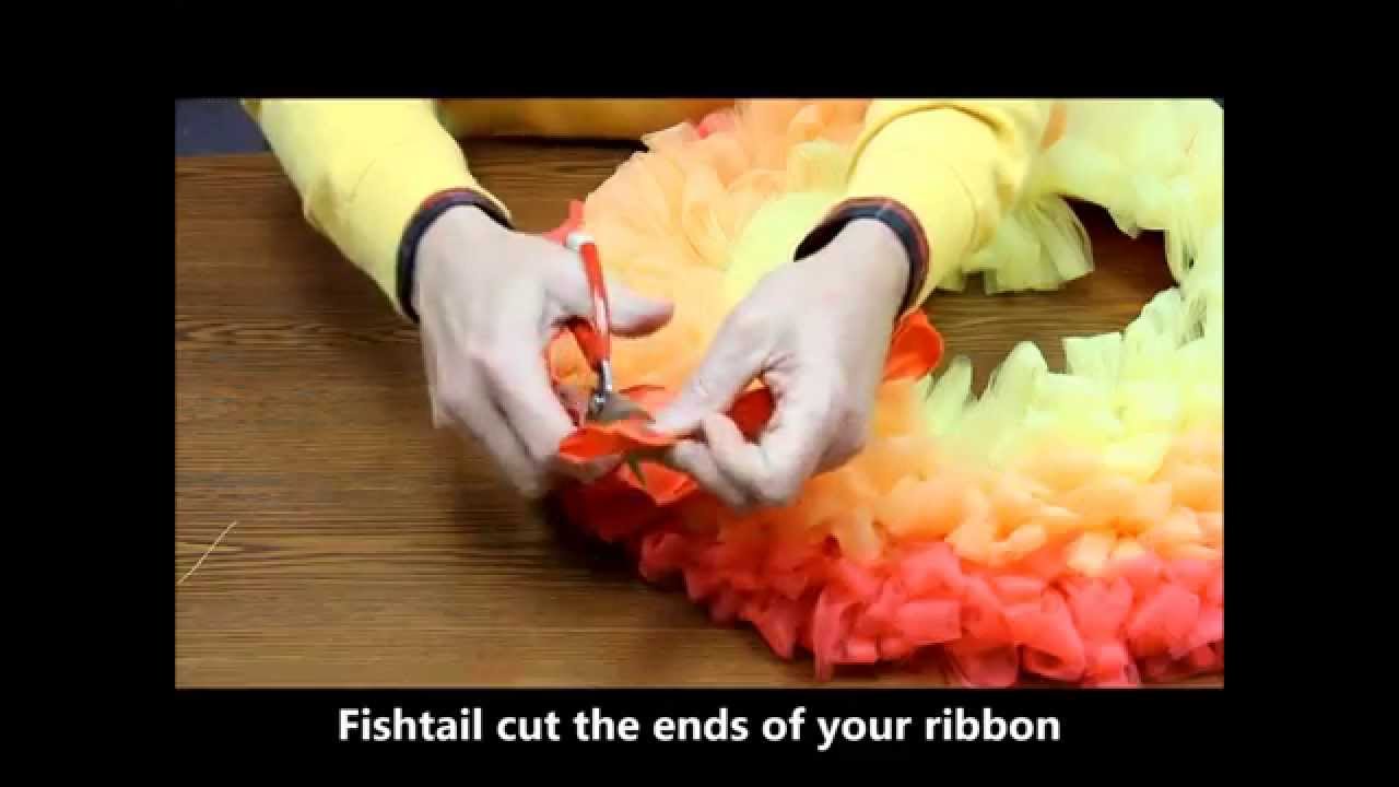 Colorful Tulle Wreath