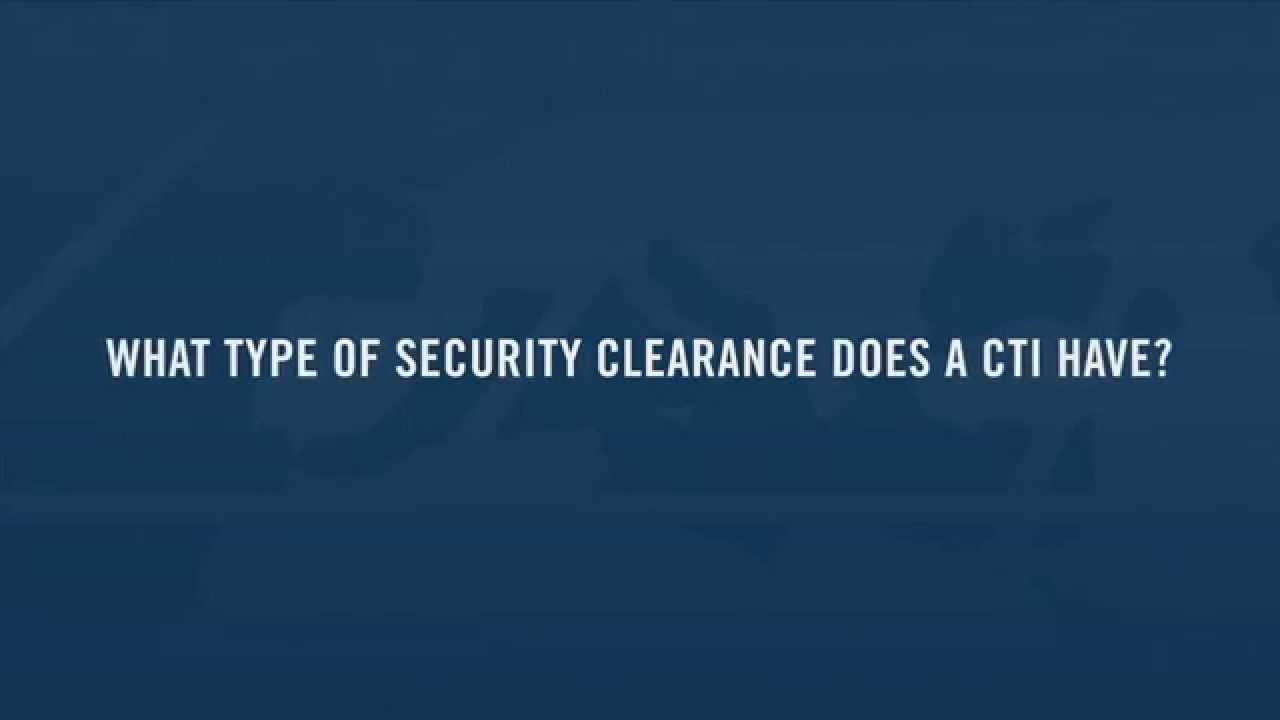 #AskASailor -- Security Clearance as a CTI