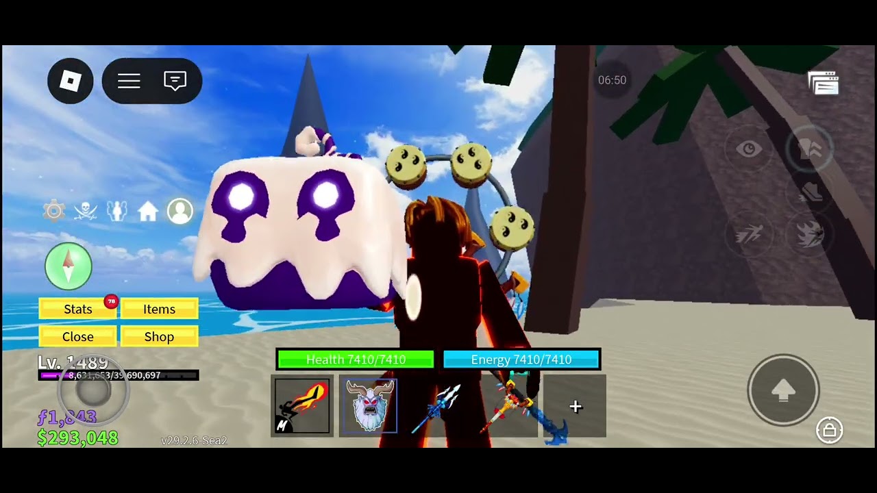 1487 to 1500 lv in blox fruits #roblox#video