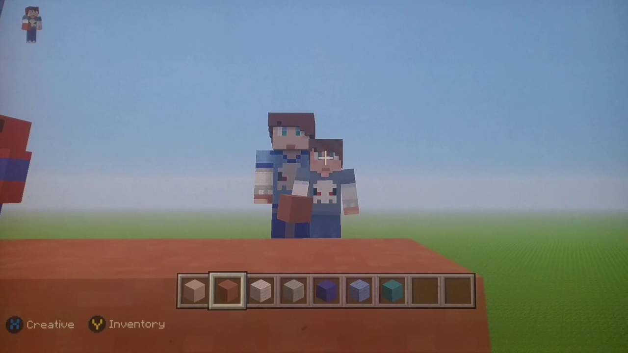 Minecraft how to make a BlockOfLapis123 Statue