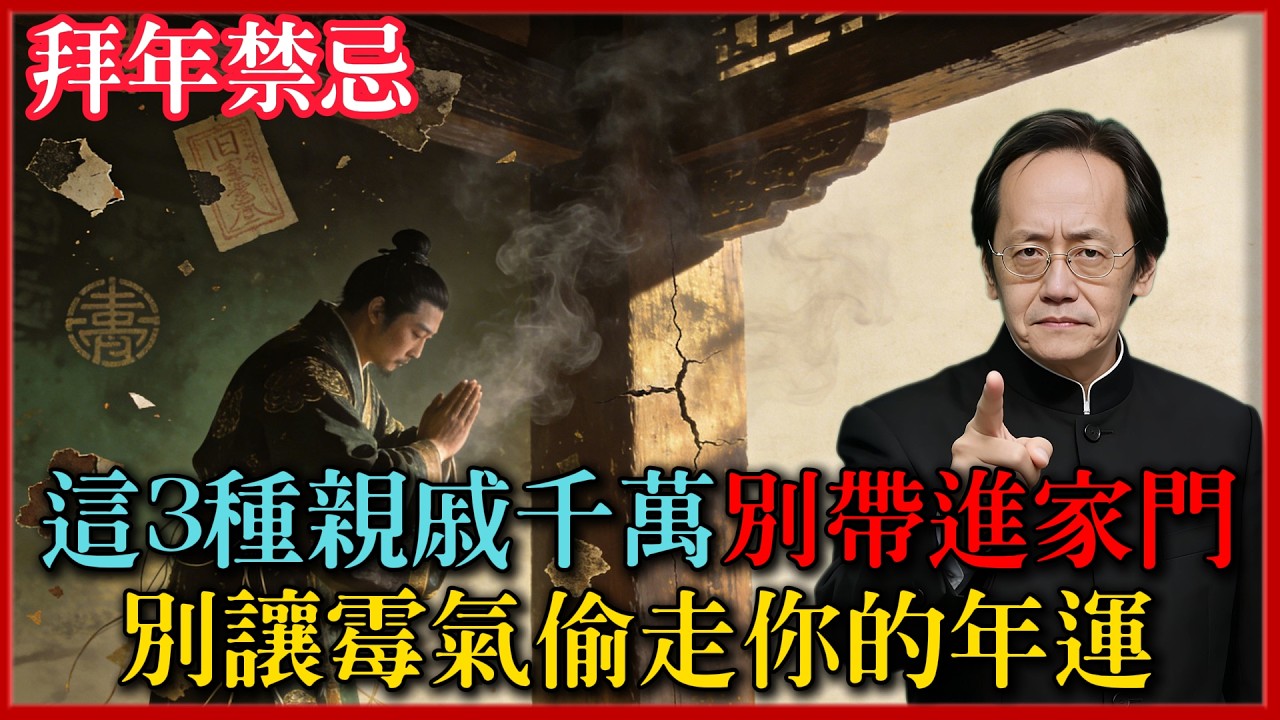 2026馬年拜年禁忌：這3種親戚千萬別帶進家門！玄學揭秘：別讓別人的“霉氣”偷走你的年運#倪海廈 #易經 #黃曆 #命理