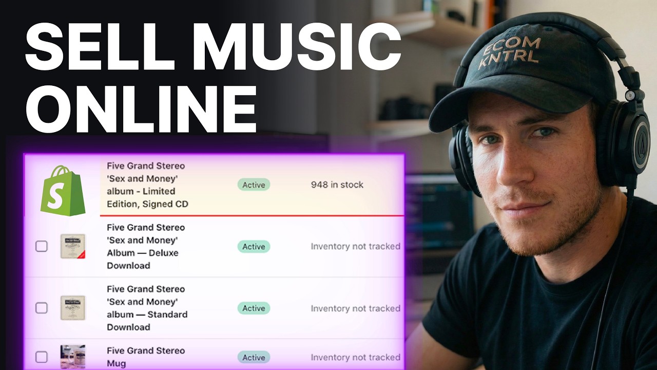 How To Sell Music Online With Shopify (2026) | Store Setup