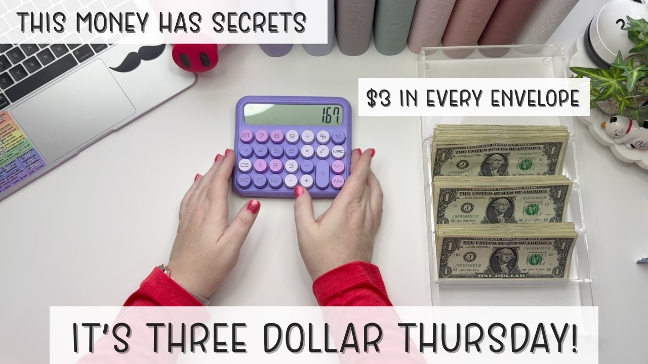 $3 Thursday | Stuffing Sinking Funds | Cash Stuffing | ADHD Brain