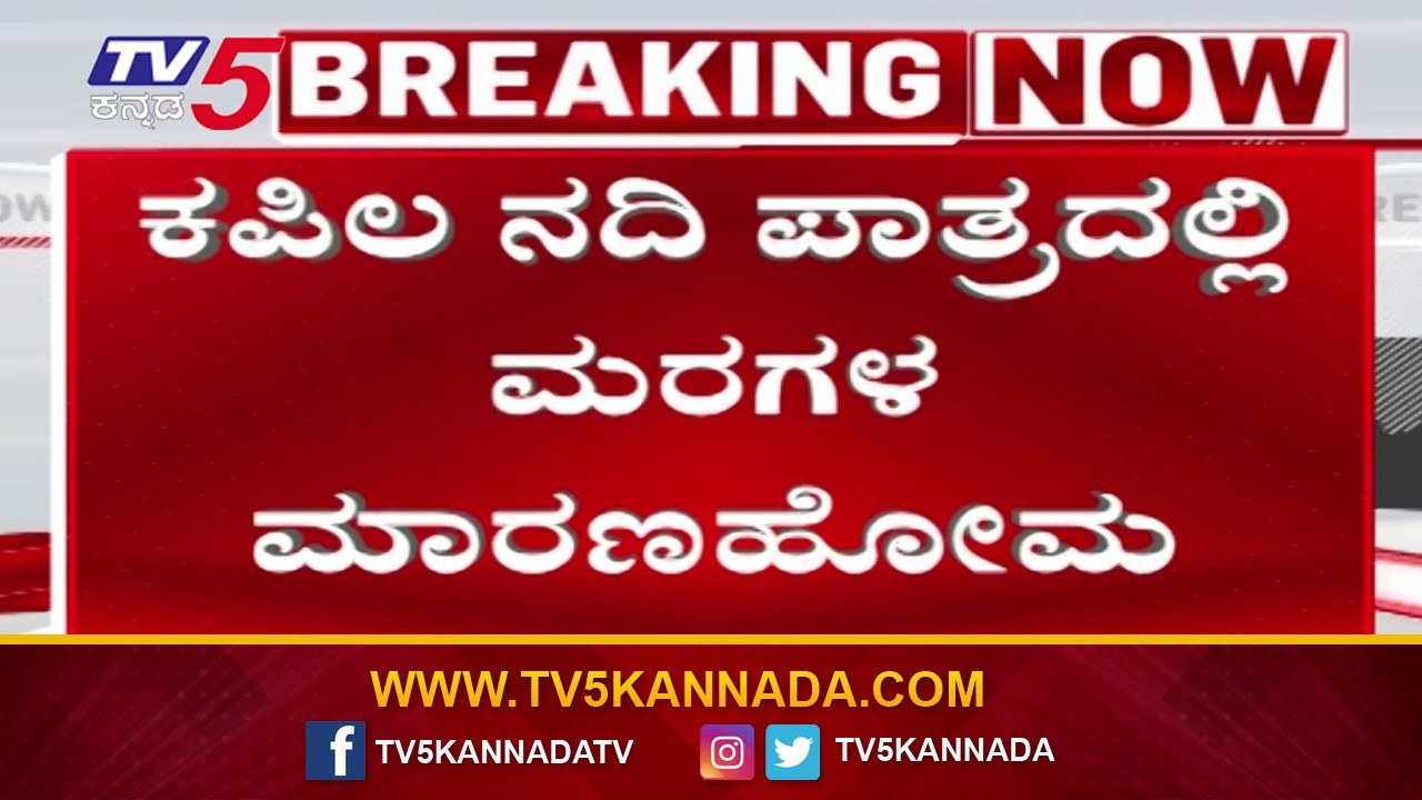 Illegal Tree Cutting Near Kapila River : ಅರಣ್ಯ ಇಲಾಖೆ ಅನುಮತಿಯಿಲ್ಲದೆ ಮರ ಕಡಿದಿರುವ ಖದೀಮರು