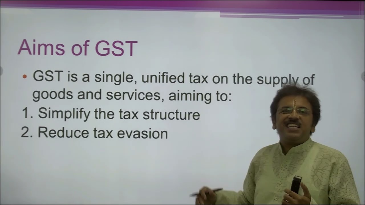 INTRODUCTION TO GOODS AND SERVICES TAX (GST)M.COM 401/ B.COM 402  & CGST 101 BY DR.GAURAV SANKALP