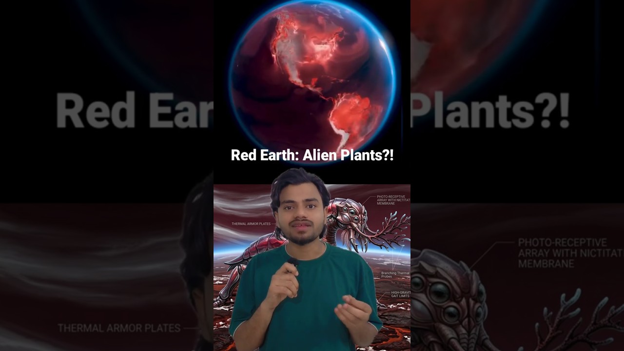 Red Earth: Alien Plants?! 🌍 | NASA Satellite Shows Earth&rsquo;s Photosynthesis from Space #spacefacts