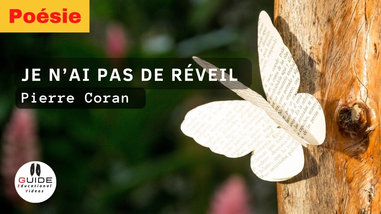 Poésie | Je n'ai pas de réveil | Pierre Coran