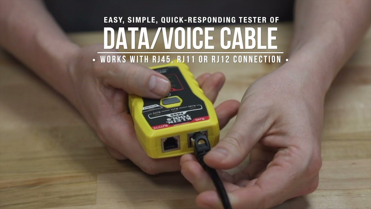 Network Cable Tester, LAN Explorer&trade; Data Cable Tester with Remote (VDV526-100)
