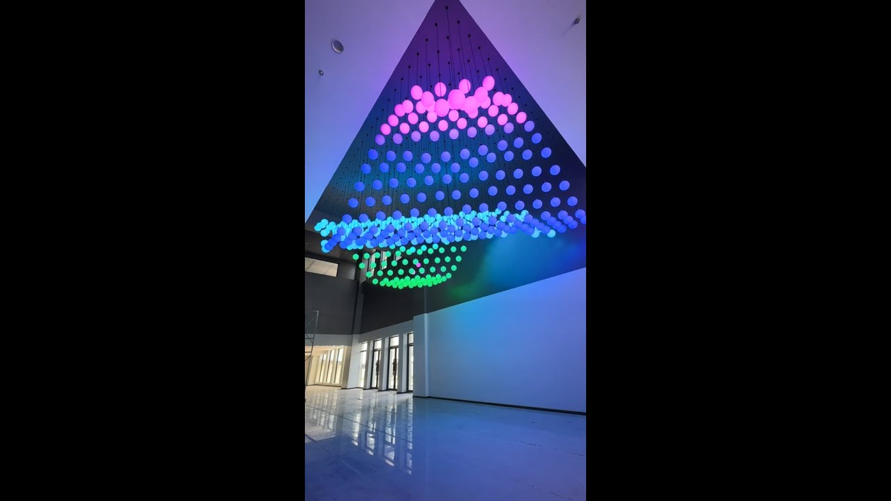 3D DMX LED kinetic ball light for stage, concert, fashion show, bar