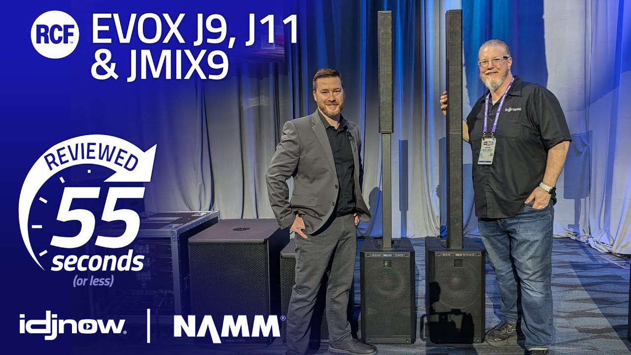 RCF EVOX J9, J11 и JMIX9 за 55 секунд - NAMM 2026 с I DJ NOW
