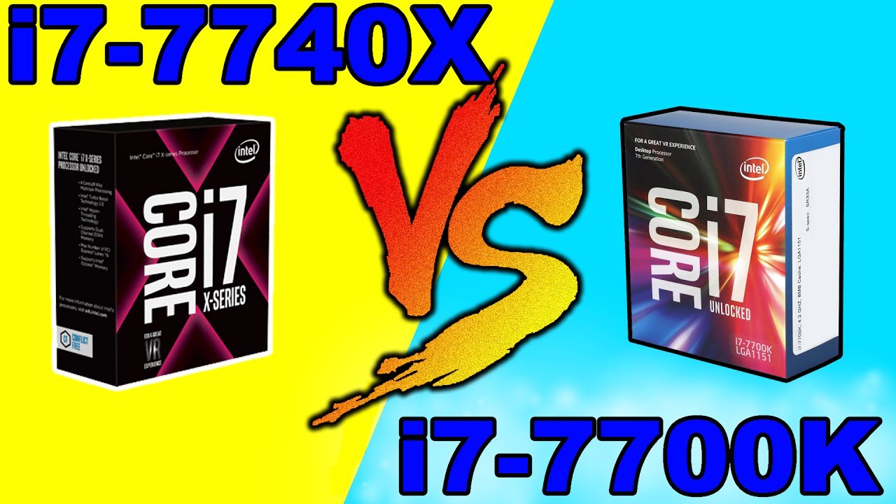 i7 7740X VS   i7 7700k  GTX 1080 Comparison