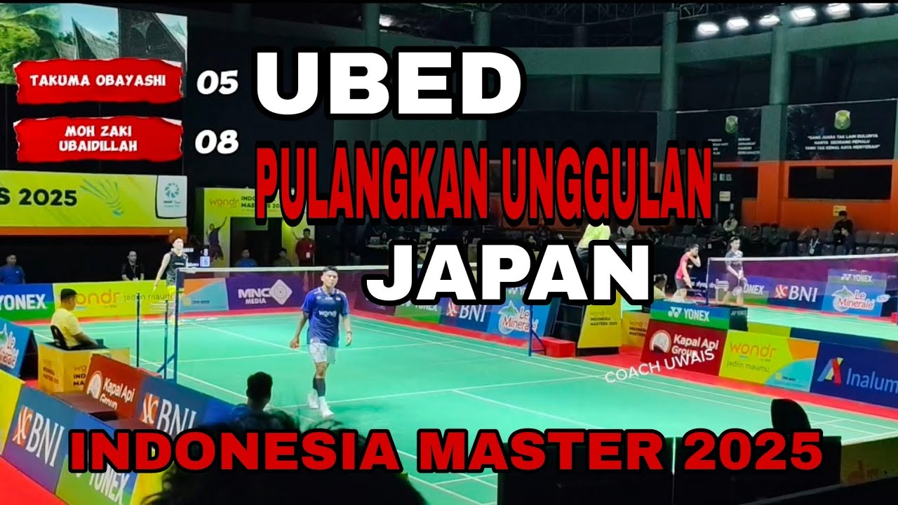 Moh. Zaki Ubaidillah (INA) VS Takuma OBAYASHI 7 (JPN) II INDONESIA MASTER 2025 #indonesiamaster