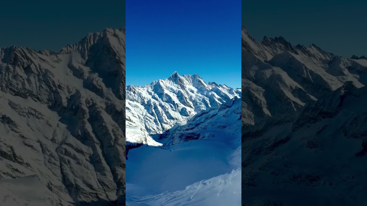 4K Video of Snow White Peaks, Kargil, Ladakh, Heavy Snowfall, winter Snowfall, Drass and Kargil