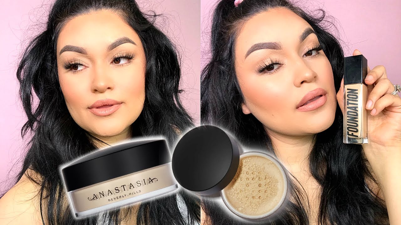 NEW ANASTASIA BEVERLY HILLS FOUNDATION + LOOSE POWDER DEMO & WEAR TEST