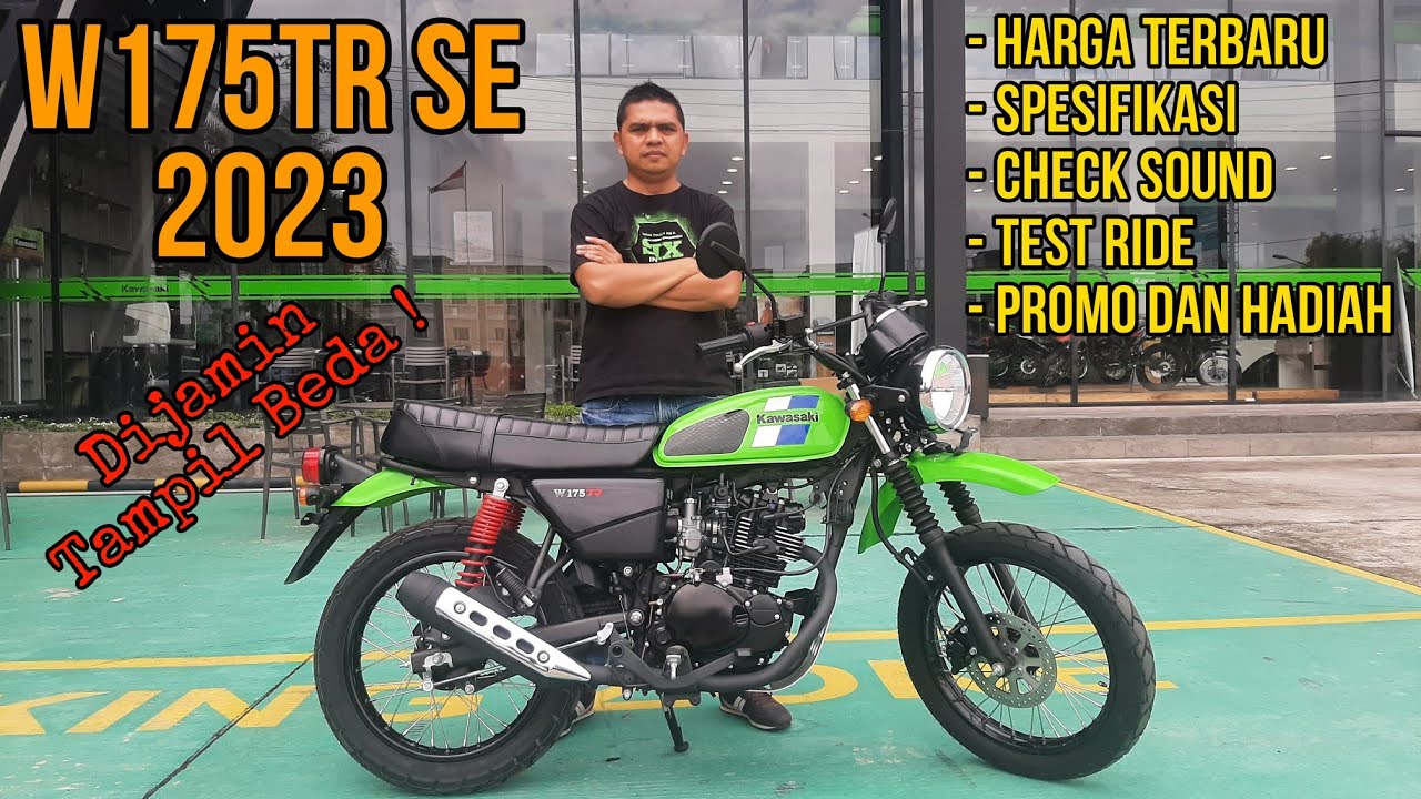TERBARU, W175TR SE 2023 | UPDATE HARGA, SEPESIFIKASI, CEK SOUND TEST RIDE, PROMO DAN HADIAH, LENGKAP