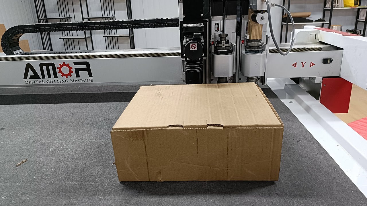 How to Make Corrugated Box with CNC Oscillating Knife Cutting Machine