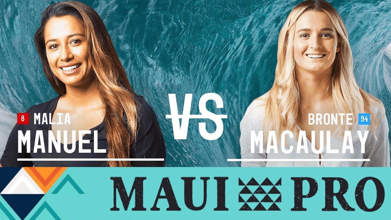 Malia Manuel vs. Bronte Macaulay - Semifinals, Heat 2 - Maui Women's Pro 2017