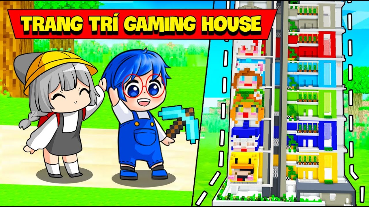 PHONG CẬN VÀ HERO TEAM TRANG TRÍ GAMING HOUSE MỚI ĐỘC LẠ TRONG MINECRAFT