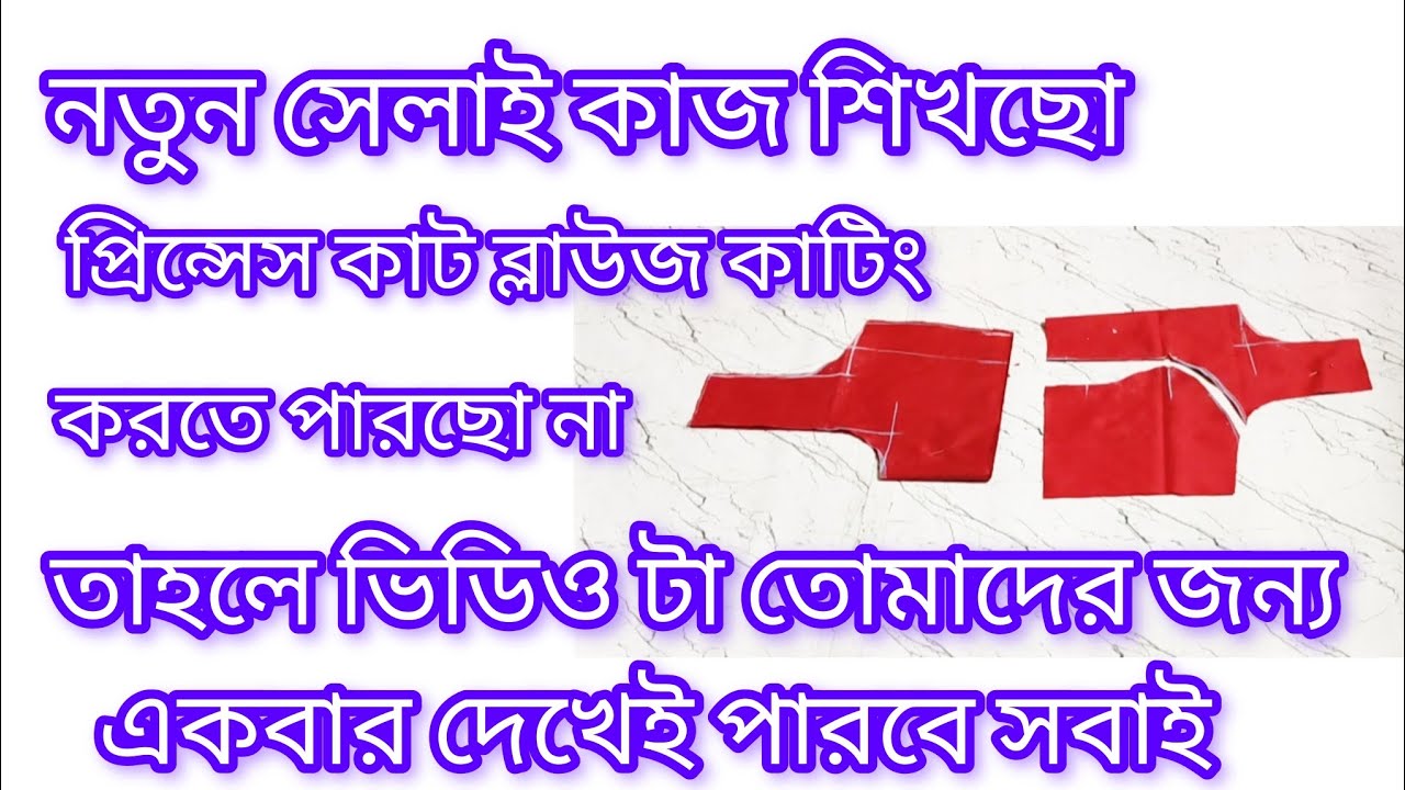 নতুন দের জন্য একদম সহজভাবে প্রিন্সেস কাট ব্লাউজ কাটিং একবার দেখেই পারবে সবাই ✂️✂️✂️✂️/very easy 