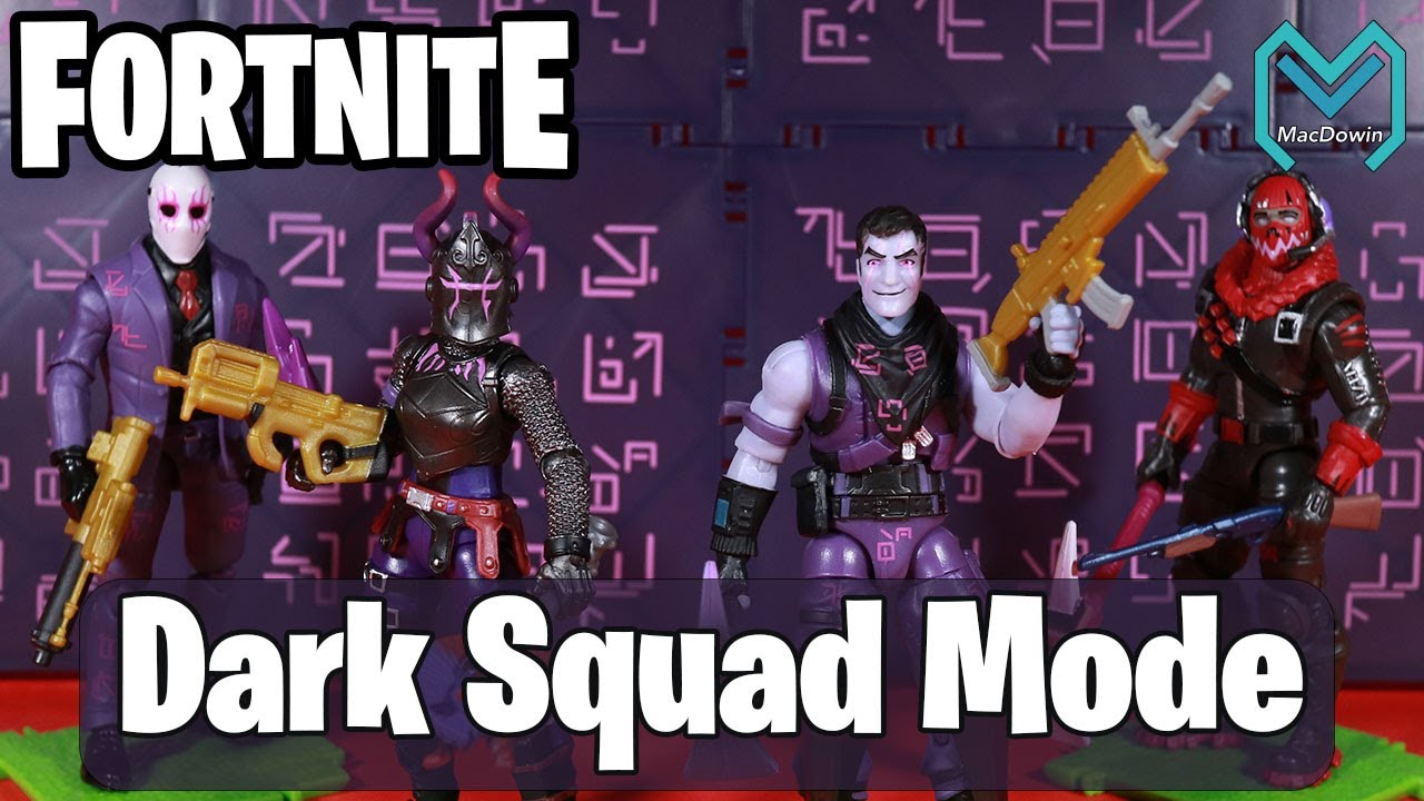 *NEW* DARK SQUAD MODE SET 2021 | 4 Inch Action Figure Review | Fortnite from Jazwares