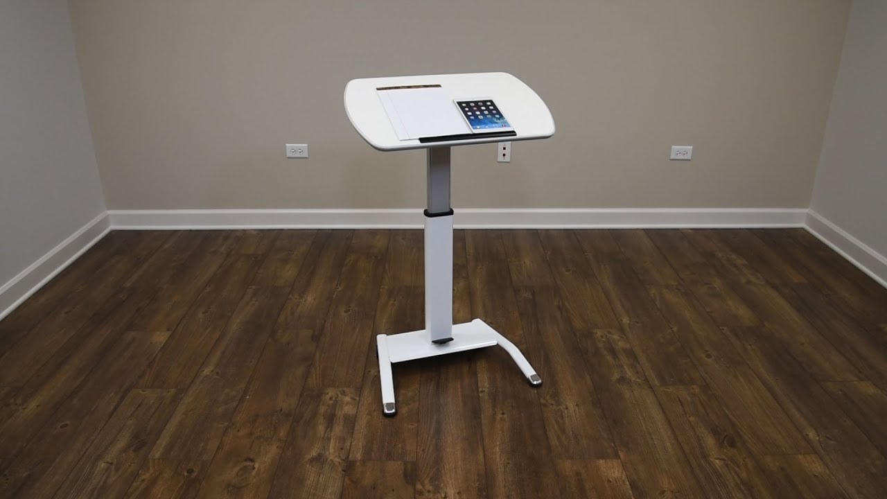 Pneumatic Height Adjustable Lectern | Stand Up Desk Store