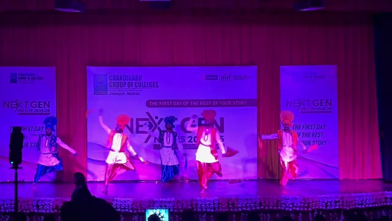 CGC University Mohali Orientation 2025 Bhangra Performance