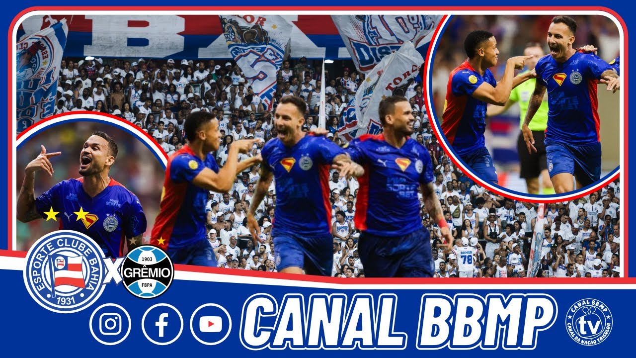 🔵BAHIA 4 X 0 GR&Ecirc;MIO | #fontenova 29&ordf; RODADA BRASILEIR&Atilde;O 2025 #avozdaarquibancada #bbmp #arquibancada