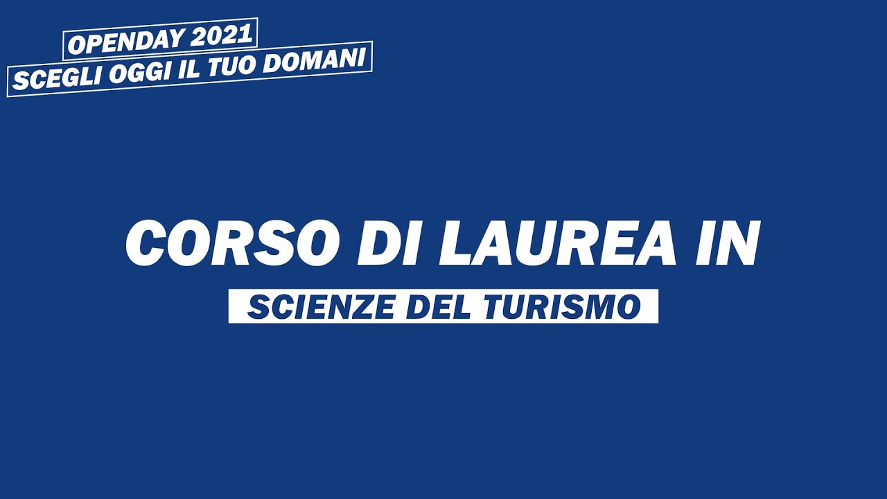 Scienze del turismo - Video di presentazione