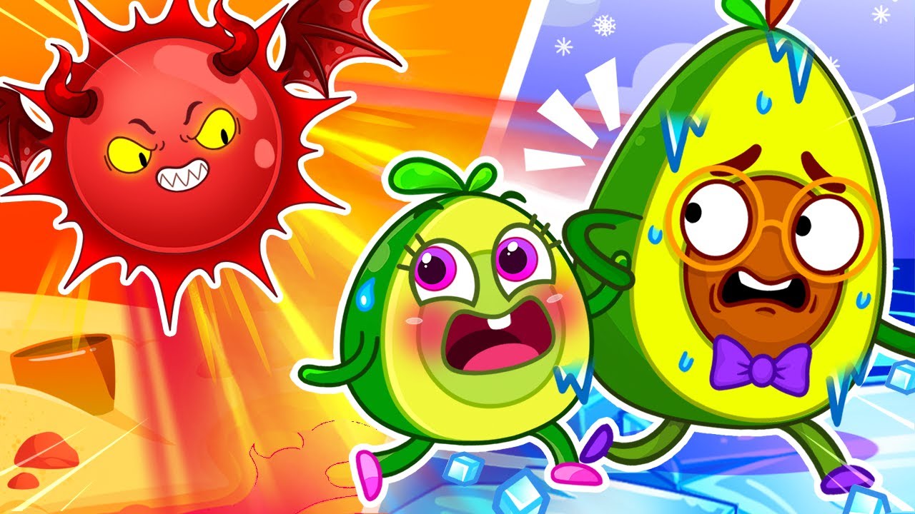 🔥 Hot vs Cold ❄️Play Safe at the Summer Playground || Best Cartoon by Pit & Penny Stories 🥑💖