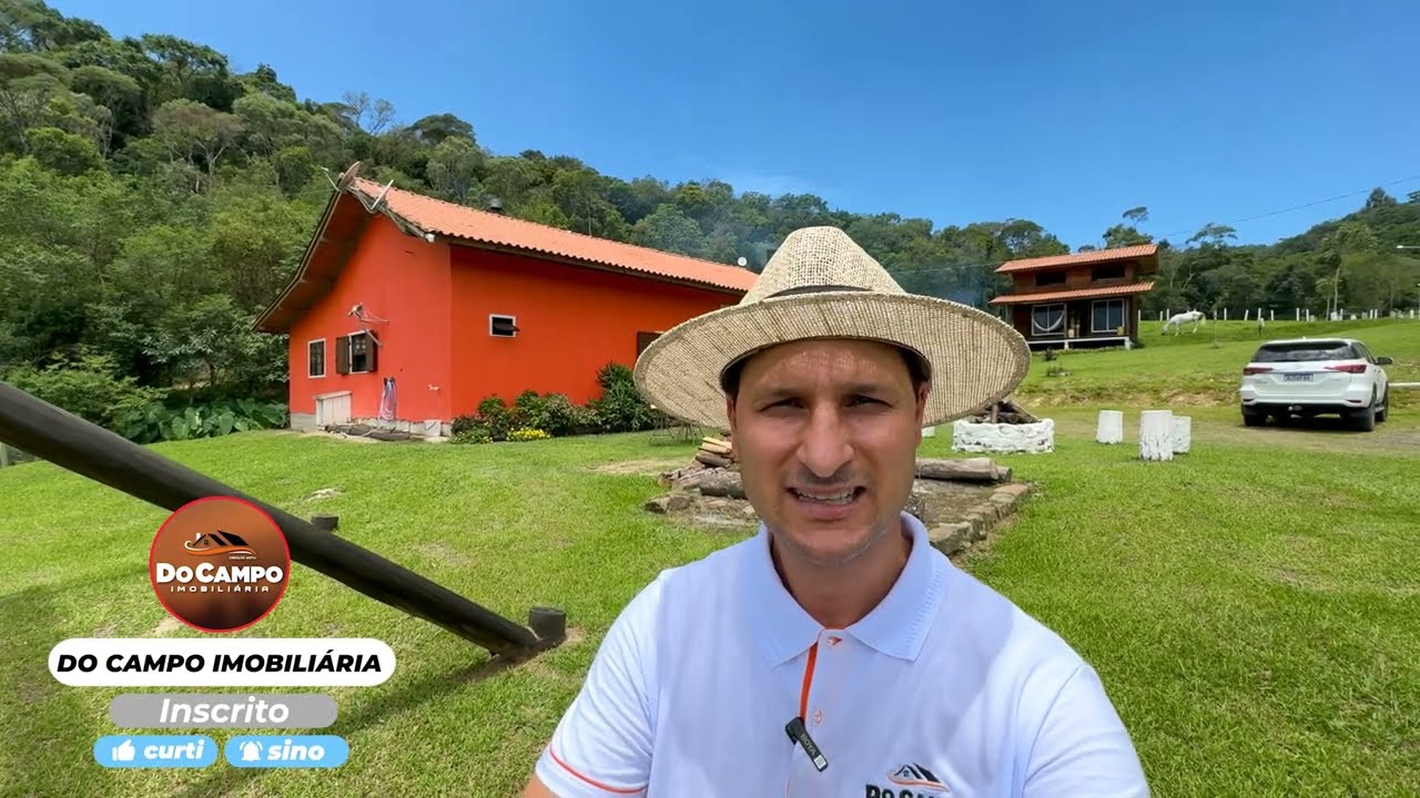 (VENDIDO) SÍTIO A VENDA EM ALFREDO WAGNER SC. CASA RIO CACHOEIRA CABANAS ANIMAIS E NATUREZA R$1.7MI