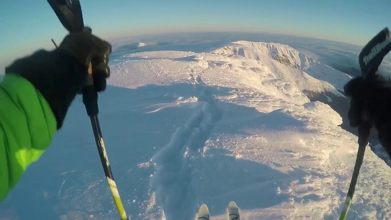 Mt. Katahdin Skiing the Marathon Loop winter solo