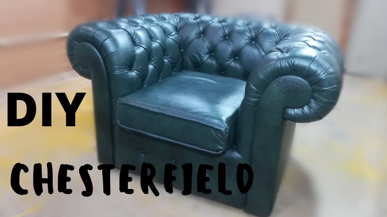 КРЕСЛО Chesterfield своими руками мебель DIY( 2 часть )