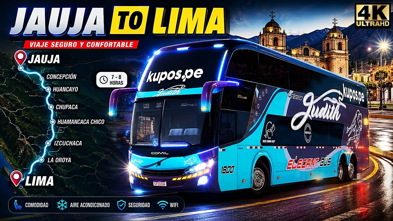 Map Peru Roads V 0.8.9 | JAUJA | COMIL INVICTUS DD VOLVO | MODSHOP | Transport Judith #busesdelperu