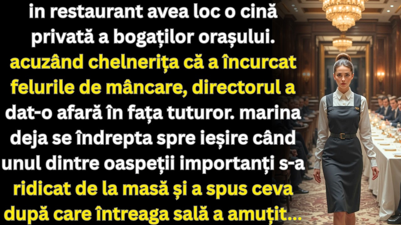 Directorul a dat afară chelnerița în fața tuturor, dar un client a spus ceva care a uimit sala