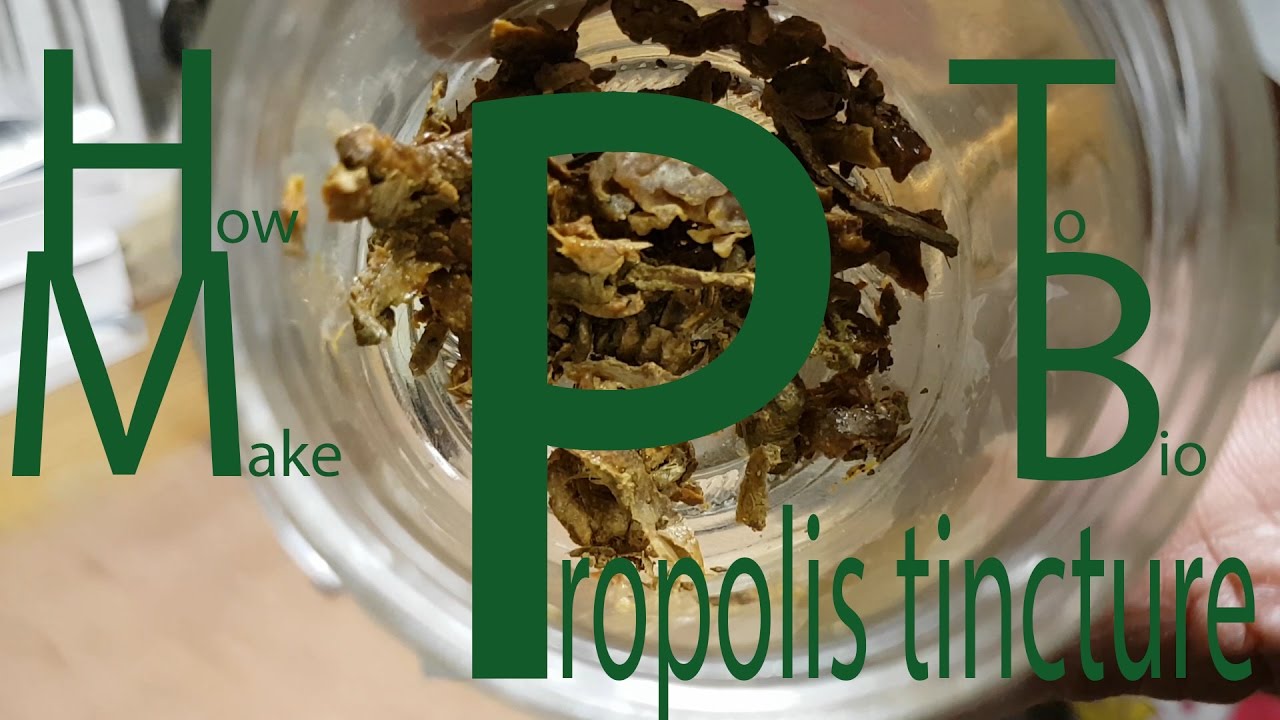 DHZ: Propolis tinctuur maken/DIY: How to make propolis tincture