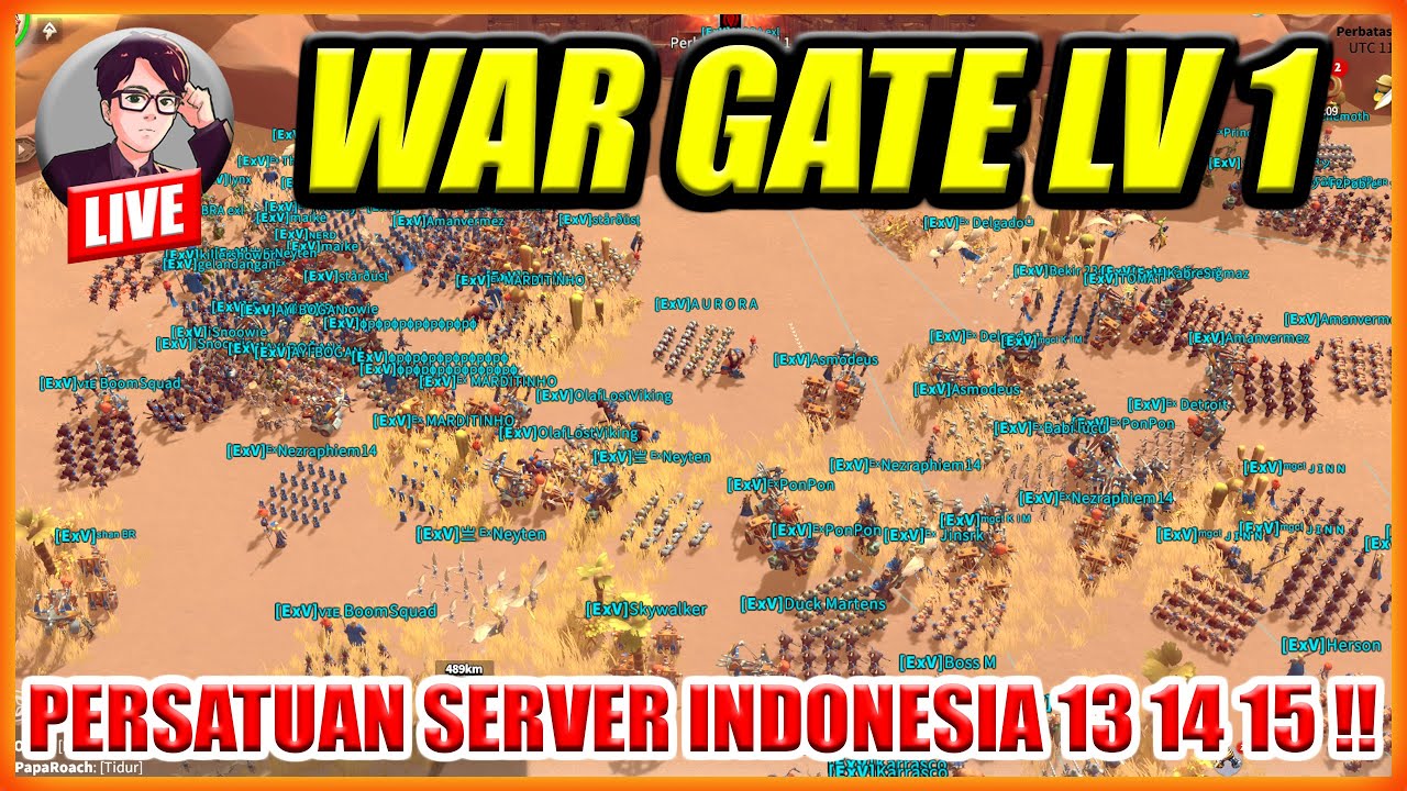 WAR GATE LV 1 PERSATUAN SERVER INDONESIA SEASON 2 CALL OF DRAGONS !!